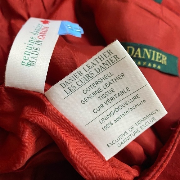 Vintage Danier - Embroidered leather skirt - Picture 6 of 12